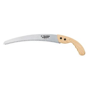 (2U) SERRUCHO DE PODA HOJA CURVA 33 CM MANGO MADERA