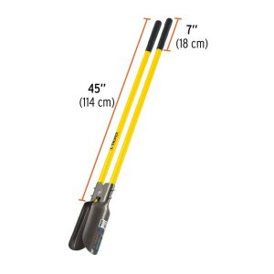(2U) PALA VIZCACHERA DOBLE MGO FIBRA APERT 15 CM L