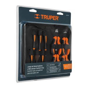 (4U) JUEGO DE 4 MINI PINZAS + 6 DEST PRECISION EN ESTUCHE