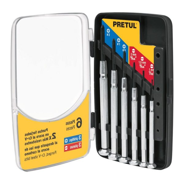 (4U) JUEGO 6 DEST. DE PRECISION JOYERIA - ESTUCHE