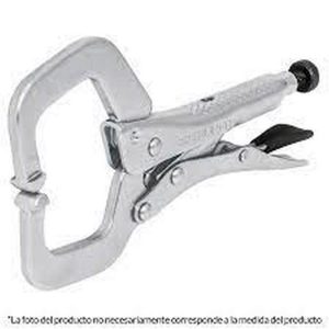(3U) PINZA DE FUERZA TIPO "C" LARGO 28 CM (11") MORDAZA FIJA