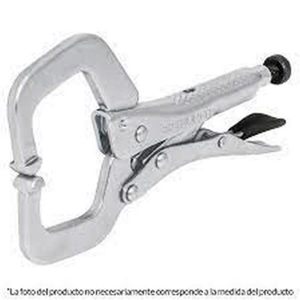 (3U) PINZA DE FUERZA TIPO "C" LARGO 28 CM (11") MORDAZA FIJA