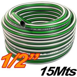 MANGUERA 1/2 X 15M RIEGO REFORZADA X ROLLO
