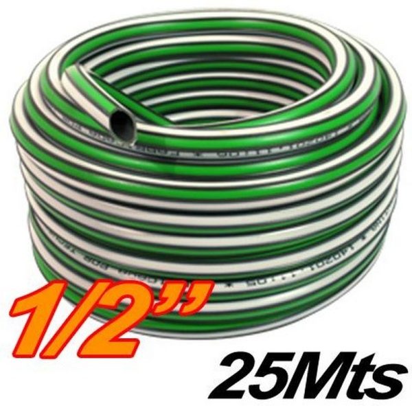 MANGUERA 1/2 X 25M RIEGO REFORZADA X ROLLO
