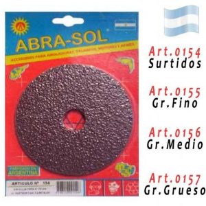 DISCO LIJA FIBRA Ø 115 MM. GR. SURTIDOS CANT. 3 P/METALES