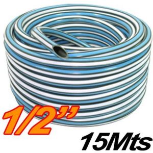 MANGUERA 1/2 X 15M RIEGO SUPER REFORZADA X ROLLO