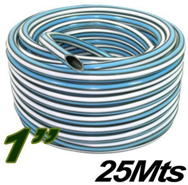 MANGUERA 1´´ X 25M RIEGO SUPER REFORZADA X ROLLO