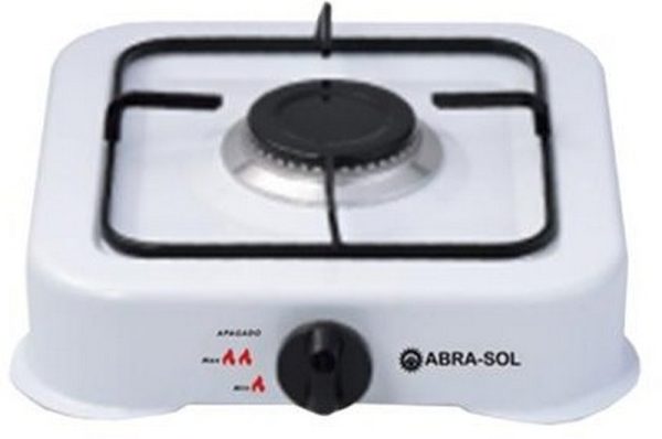 ANAFE 1H P/GAS ENV. MECHERO ALUM. TAPA ENLOZADA C/ROBINETE