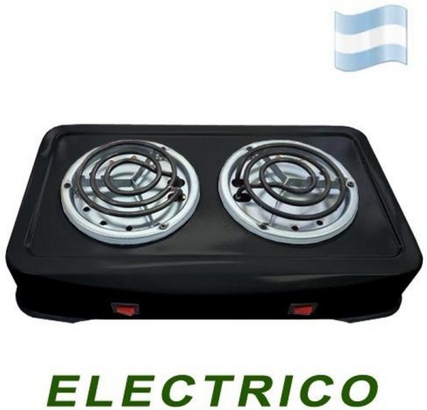 ANAFE ELECTRICO NEGRO 2 HORNALLAS