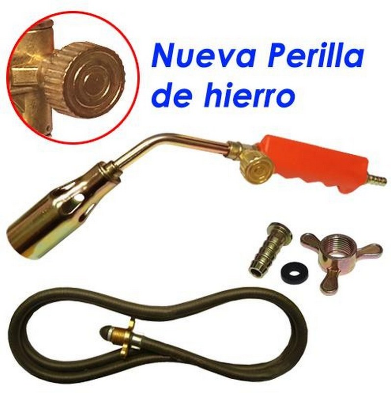 SOPLETE TECHISTA Ø38 MM 3KG BASICO LINEA ROJA C/MANG.