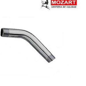 BRAZO P/LLUVIA METALICO 45° 15 CM ACERO INOX