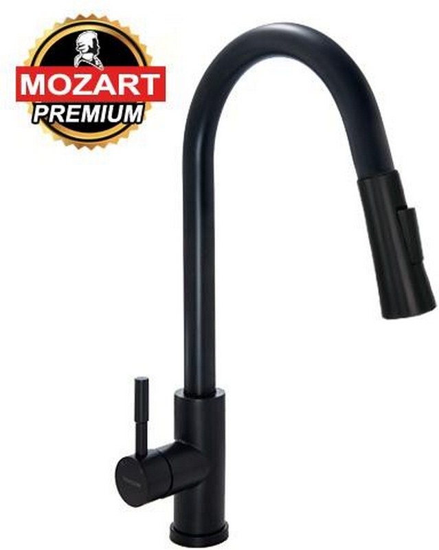 MONOC DAYTONA NEGRA COCINA ROCIADOR EXTRAIBLE