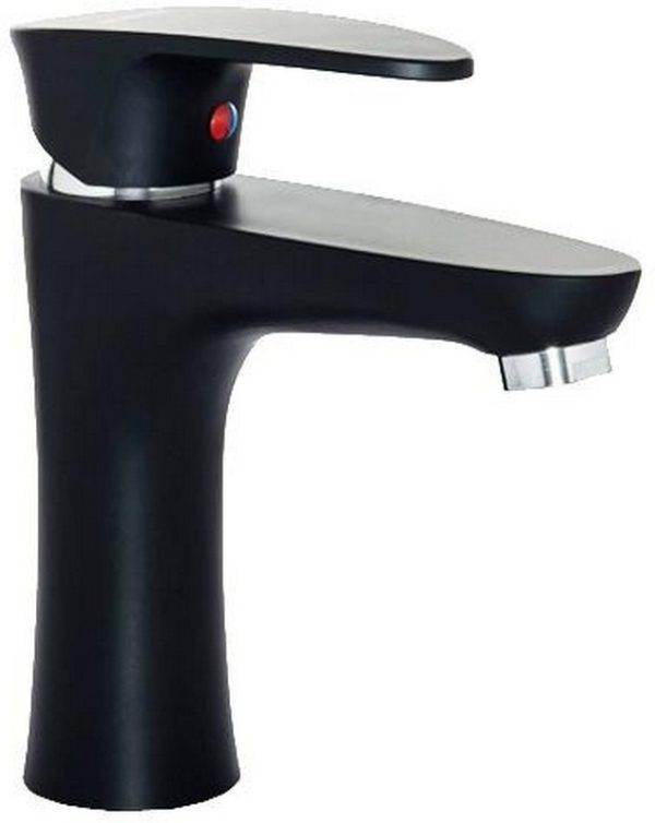 LAVATORIO DOHA ABS NEGRA PICO RECTO