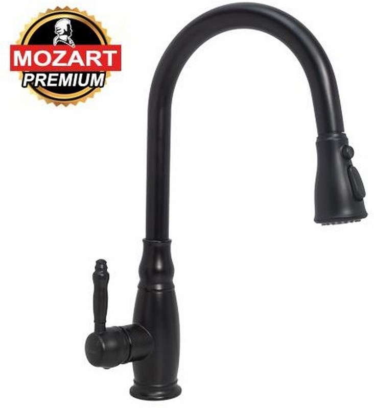 MONOC. SINGAPUR COCINA NEGRA ROCIADOR MANUAL EXTRAIBLE