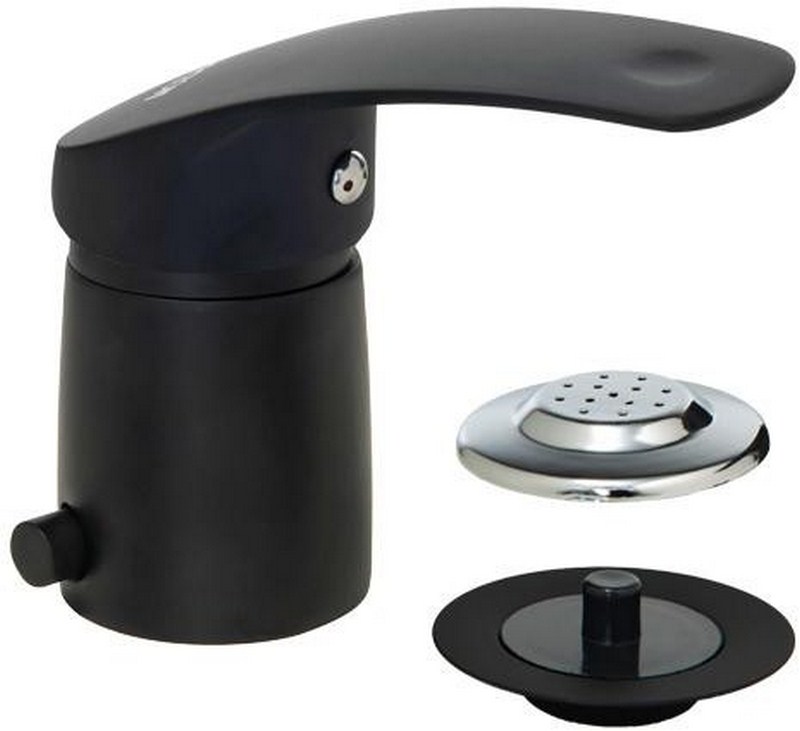 MONOCOM. VITRA NEGRA BIDET CON TRANSFERENCIA C/SOPAPA
