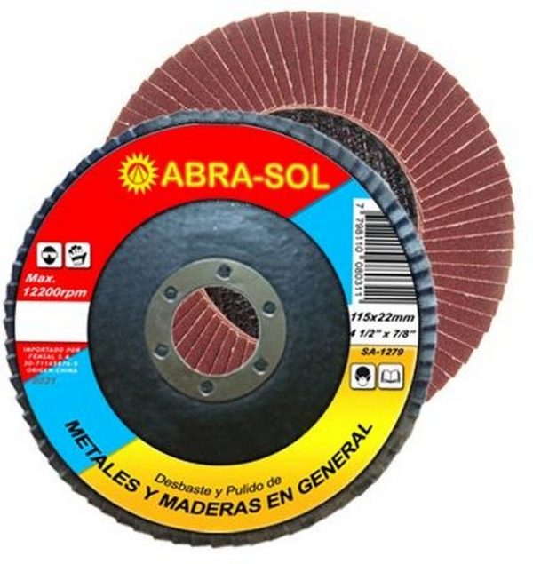 DISCO FLAP 115 MM. GR. 120 METAL MADERA