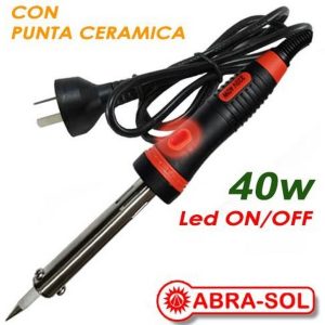 SOLDADOR 40W C/LUZ P. CERAMICA TIPO LAPIZ REFORZADO