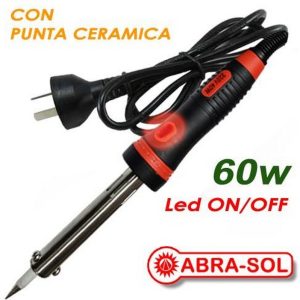 SOLDADOR 60W C/LUZ P. CERAMICA TIPO LAPIZ REFORZADO
