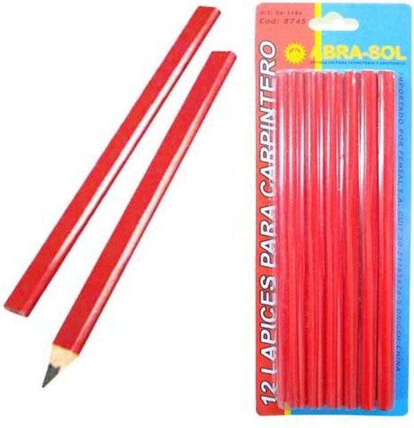 LAPIZ CARPINTERO X12 BLISTER