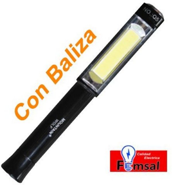 LINTERNA PLASTICA BALIZA C/IMAN (3--A-A)