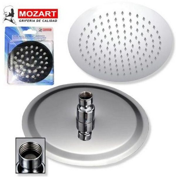 FLOR DUCHA /LLUVIA 4´´120 GRS. REDONDA ACERO INOX. ANTICALCA
