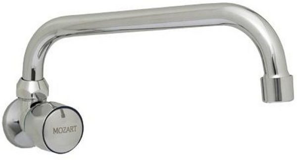 CANILLA 1 AGUA PARED PICO U METAL CABEZAL BRONCE