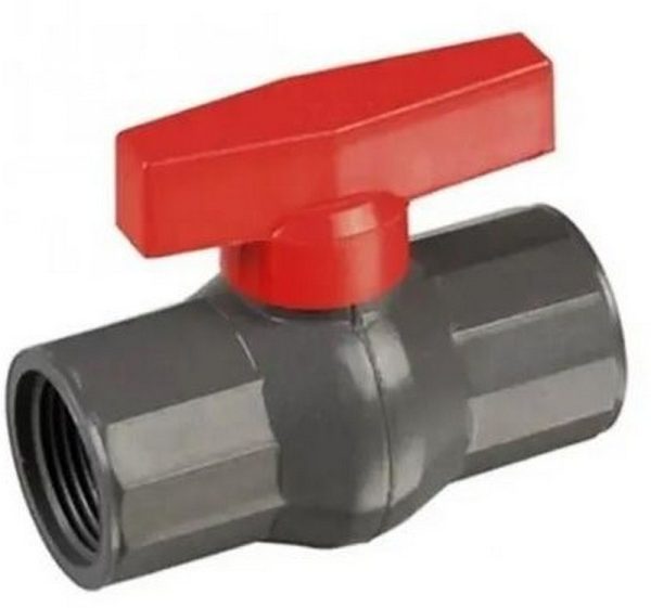VALVULA ESFERICA 1 - 1/4´´ PVC ROSCA NPT 34.0MM EN BOLSA