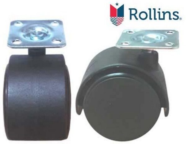 RUEDA PLASTICA 2´´ 50 MM. CON BASE GIRATORIA