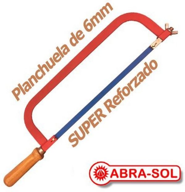 ARCO DE SIERRA PLANCHUELA HIERRO Y MANGO MADERA 51CM