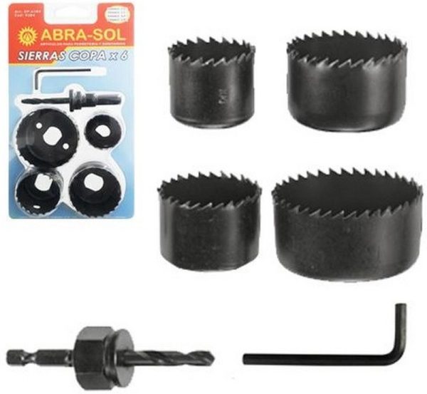SET DE SIERRA COPA 6 PIEZAS EN BLISTER