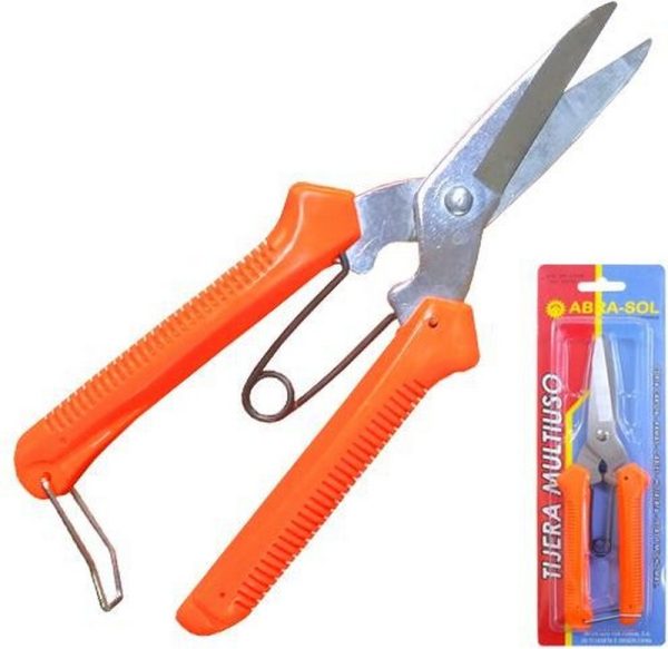TIJERA MULTIUSO18 CM. CORTA CARTON HOJALATA RAMAS