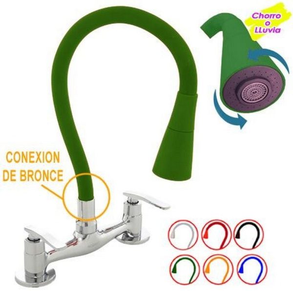 MEZCLADORA SEUL C/PICO COLOR CONO GIRATORIO Y FLEXIBLE