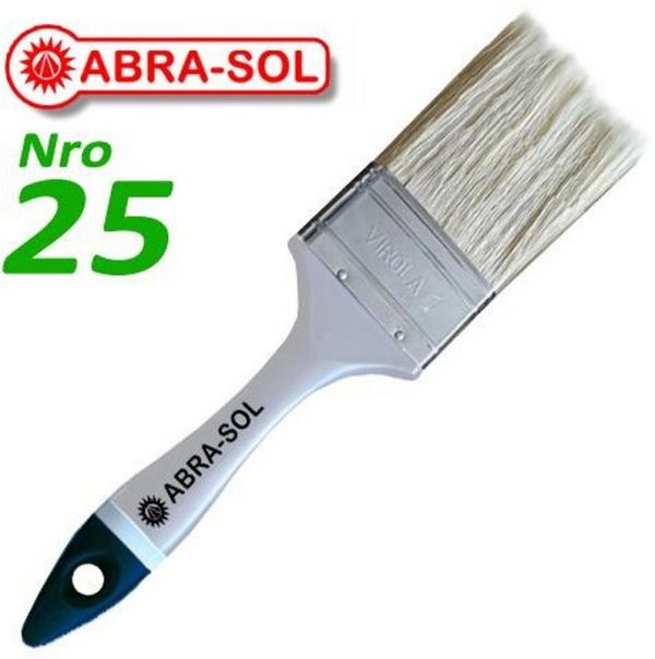 PINCEL VIROLA 1 NRO 25 CERDA BLANCA
