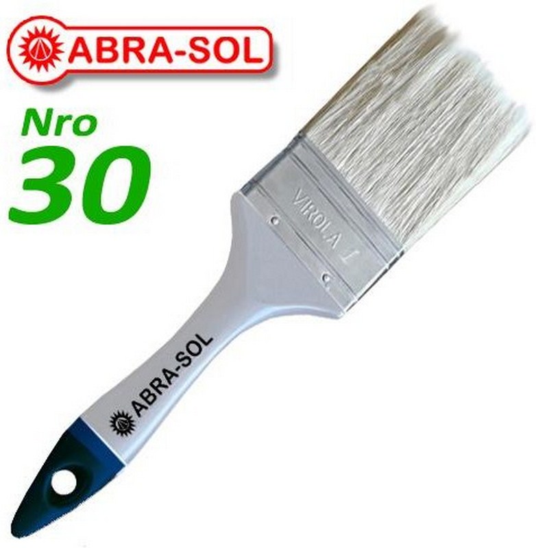 PINCEL VIROLA 1 NRO 30 CERDA BLANCA