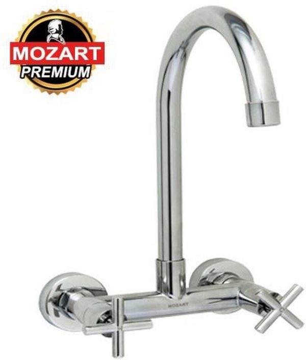 MEZCLADORA PARED TEXAS VOLANTE CRUZ C/DIFUSOR MOVIL CROMADA