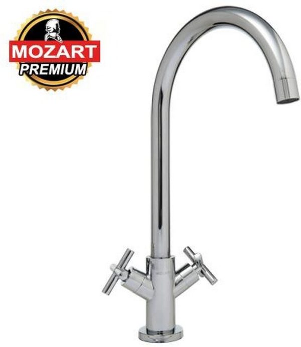 MEZCLADORA BOSTON CROMO BAÑO/COCINA PICO BAR EXTRA ALTO