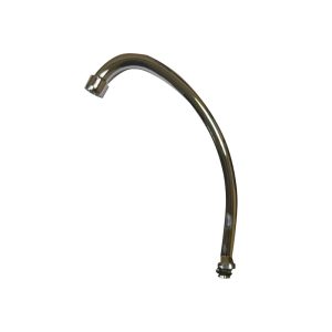 PICO MESADA "J" ACERO INOX.CROMADO 200 MM (Importado)